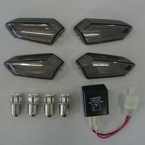 LEDスモークウインカーレンズセット ODAX（オダックス） ZRX1200 DAEG