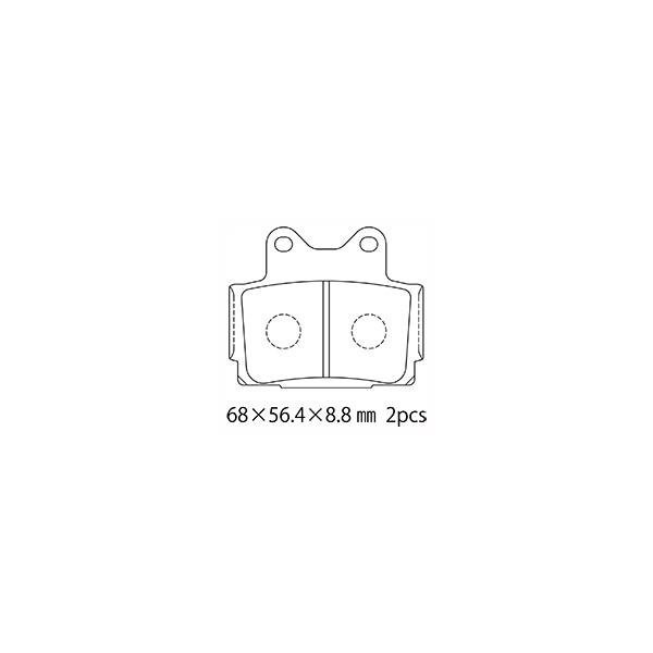 【適合】汎用　【商品説明】タイプ：リア用 ●YA240 ●スタンダードパッドは優れた制動力、コントロール性、耐摩擦性と低いローター攻撃性は、ノーマルを凌いだ普及版モデルです。 ●ISO 9002認証済 ●【素材】カッパーフリー（銅フリー）磨...