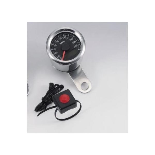 KIJIMA 電気式スピードメーター 240km/h 48mm タイプB 電気式スピードメーター 240km/h LEDパネル 48mm タイプB KIJIMA