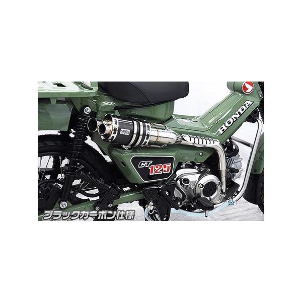 ツインテールアップマフラー ブラックカーボン仕様 ウイルズウィン