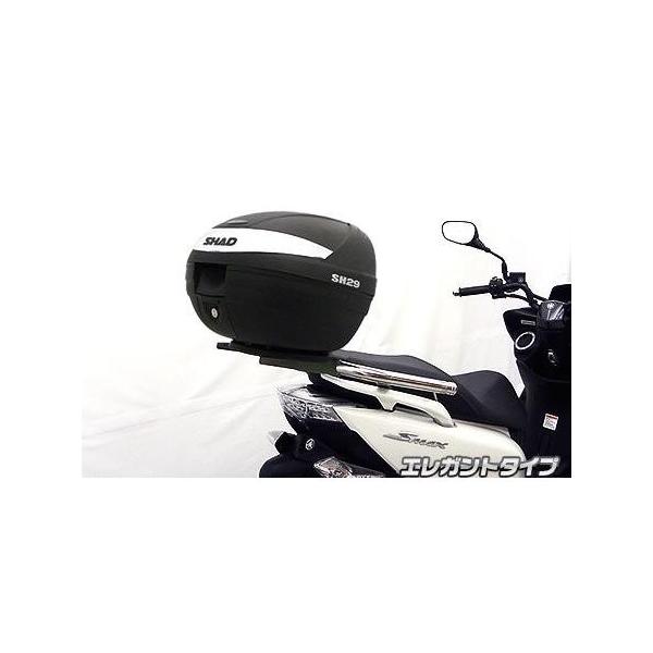 マジェスティ155ccリアのボックスとバー出品 SHAD製リアボックス付 タンデムバー エレガントタイプ ウイルズウィン