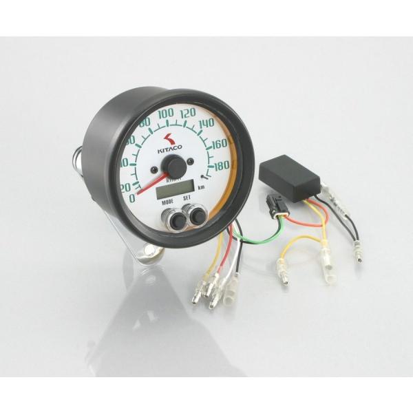 kitaco ミニミニスピードメーター　180km／h 電気式スピードメーター Φ80（180km表示） KITACO（キタコ
