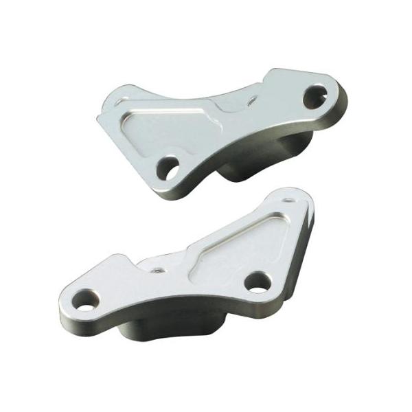 フロントキャリパーサポート brembo40mmピッチ対応 大径ローター用 シルバー ACTIVE（アクティブ） ZRX1200S/R（01〜08年）・ZRX1100/II（96〜00年）