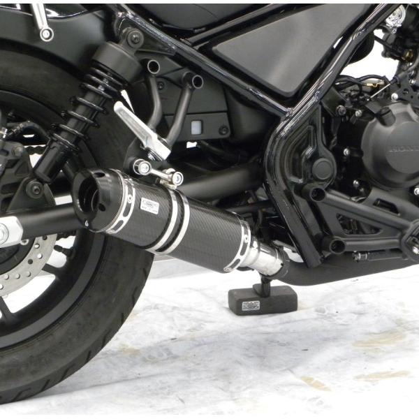 スリップオンマフラー ビレットタイプ ブラックカーボン仕様