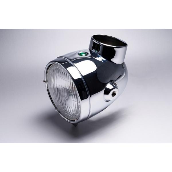 4Lモンキーヘッドライト12V電球付きクロームメッキ MINIMOTO（ミニモト） モンキー（MONKEY）