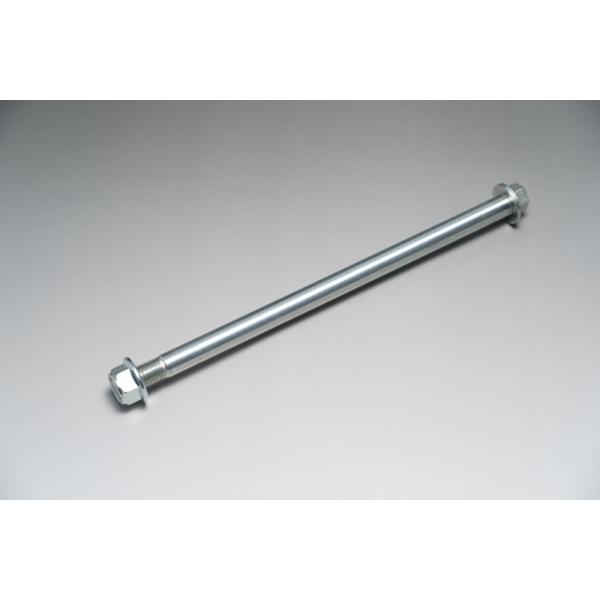 【適合車種】モンキー、ダックス、シャリィ　【商品説明】ハブをフロントフォークへ取り付けするボルトとナットのセットです。 ●■詳細サイズ M12×190mm ●■内容品 ●ボルト 1ヶ ●フランジUロックナット 1ヶ ●■選び方 ●純正フォー...