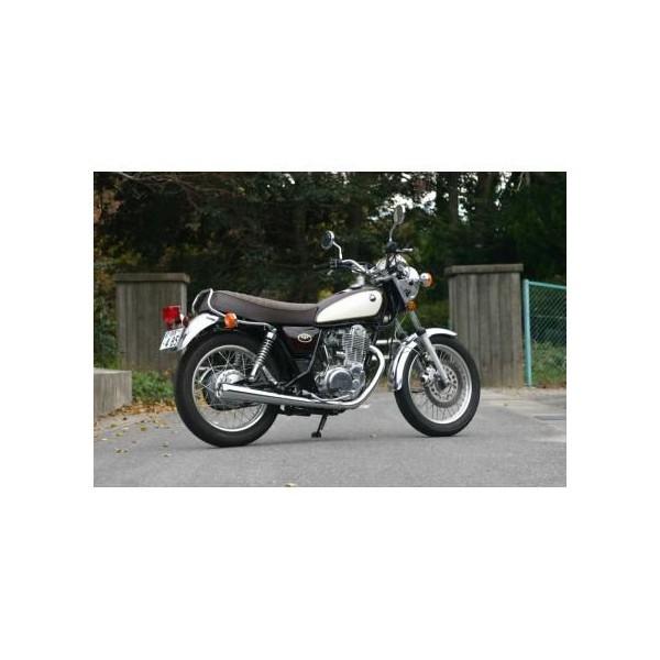 SR400 ビンテージメガホンスリップオンマフラー ノジマ