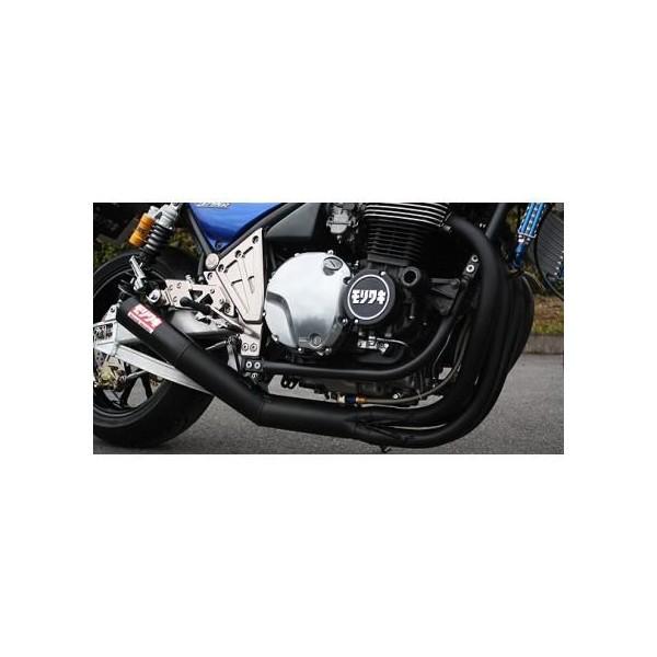 ゼファー1100（ZEPHYR） ワンピースマフラー ブラック MORIWAKI 