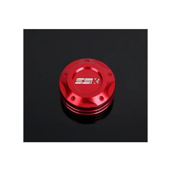 ZX-6R（07〜08年） リアブレーキ用 マスターシリンダーキャップ レッド