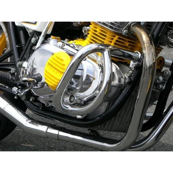 GS400 メッキエンジンガード（プリティーレーシング製） ACP（エーシー