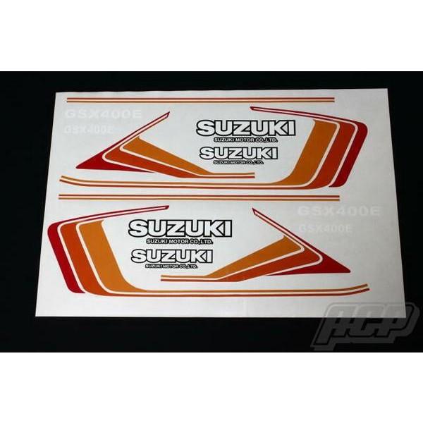 GSX400E ザリ 純正タイプラインステッカーセット ACP（エーシーピー