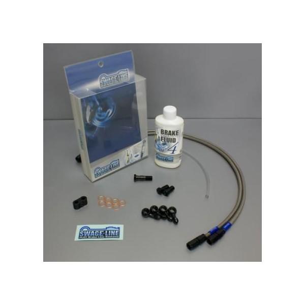 �t�����g�u���[�L�z�[�X�L�b�g �N���A�z�[�X �u���b�N �A���~ CB400SF SPEC2 02�`03�N �X�E�F�b�W���C���iSWAGE-LINE�j