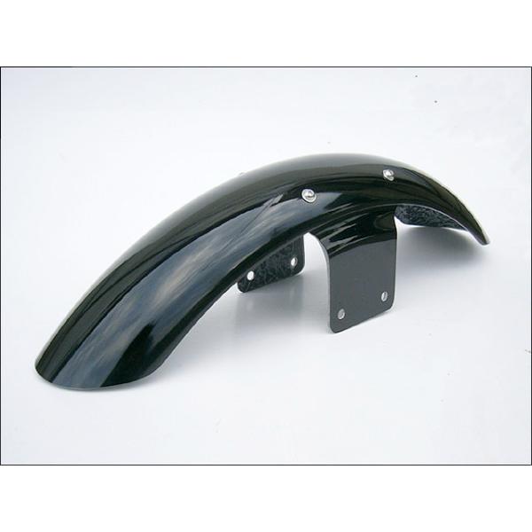 SR400（85年〜） ラウンドフロントフェンダー 黒ゲル仕上げ CHIC