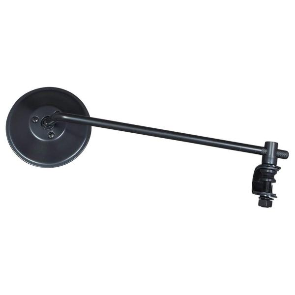 4in ロングステムラウンドミラー クランプ付き ブラック NEO FACTORY（ネオファクトリー）