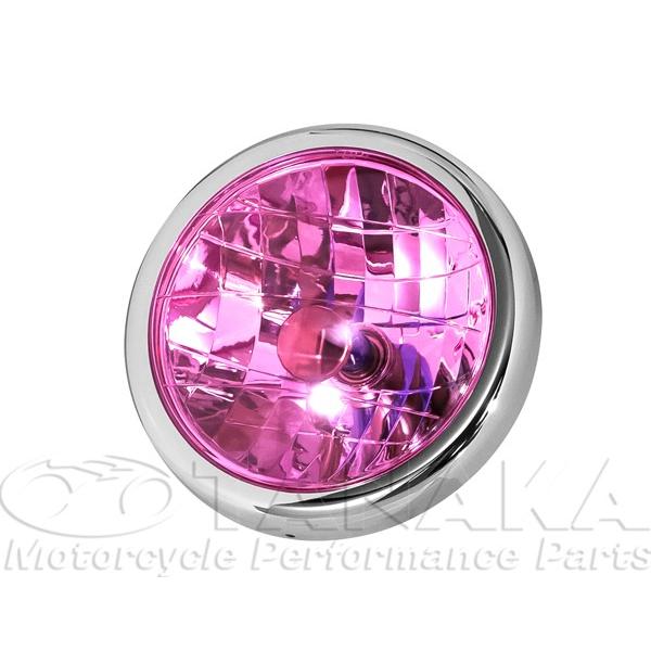 umiさん 専用　　　シャリー　リフレクター　ピンク マルチリフレクターヘッドライトレンズ&リム ピンク 田中商会 APE50