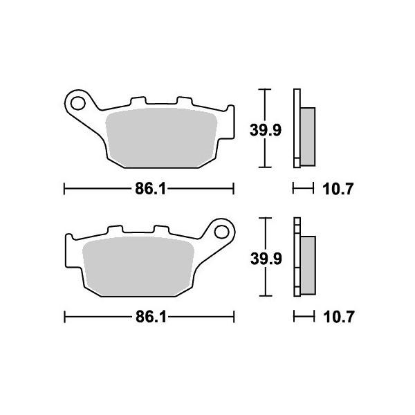 NM4-01�i14�N�j �X�g���[�g�G�N�Z���i�V���^�[�j�u���[�L�p�b�h ���A�p 614LS SBS�i�G�X�r�[�G�X�j