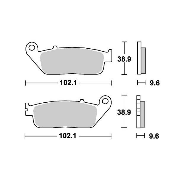 NM4-02�i14�N�j �X�g���[�g�i�Z���~�b�N�j�u���[�L�p�b�h �t�����g�p 700HF SBS�i�G�X�r�[�G�X�j