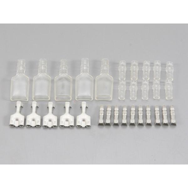 【適合】汎用　【商品説明】ギボシ端子：オス10個、スリーブ10個 ●表面処理：スズメッキ ●ギボシ端子（ダブル）：メス5個、スリーブ5個 ●適合電線サイズ：AVまたはAVS0.5〜2.0 ●台湾製 ●※103サイズは、ホンダ系に使用されています。