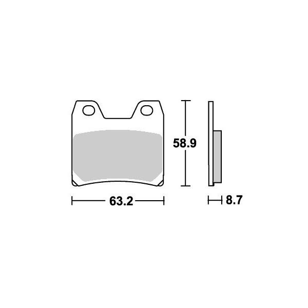 FZS1000 FAZER�i01�N�`�j �X�g���[�g�i�Z���~�b�N�j�u���[�L�p�b�h ���A�p 770HF SBS�i�G�X�r�[�G�X�j
