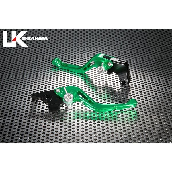 KLX125 GP�^�C�v �V���[�g�A���~�r���b�g���o�[�Z�b�g�i�O���[���j U-KANAYA
