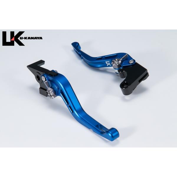 GPタイプ ショートアルミビレットレバーセット マットブルー U-KANAYA