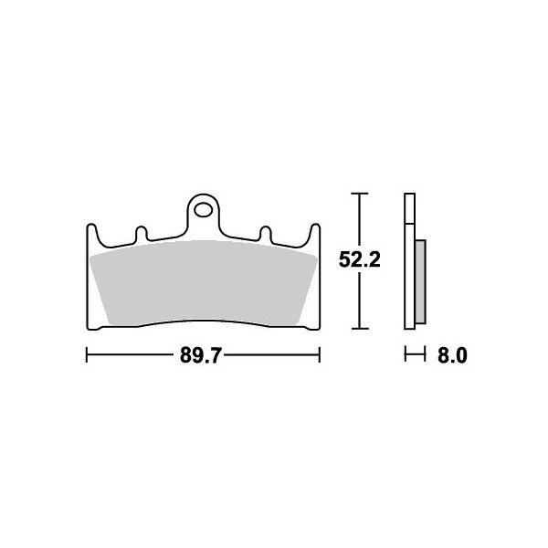 VZ1600�}���[�_�i04�N�`�j �X�g���[�g�G�N�Z���i�V���^�[�j�u���[�L�p�b�h �t�����g�p 686HS SBS�i�G�X�r�[�G�X�j