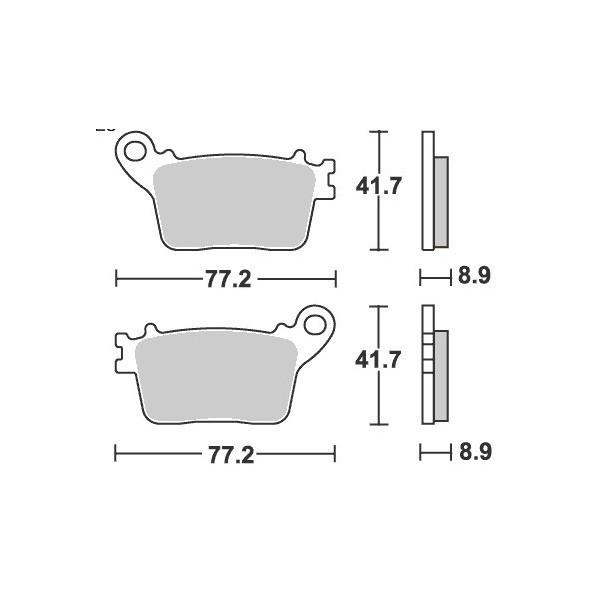 てれてれ～ 楽天市場】72461 ハイパーシンタードパッド（ブレーキパッド