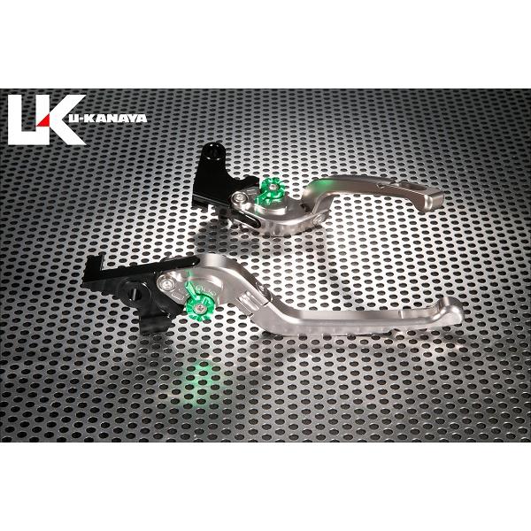 GSX400S KATANA（カタナ） 可倒式Rタイプ アルミビレットレバーセット（チタンカラー） U-KANAYA