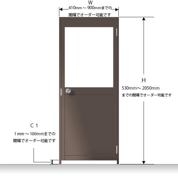 LIXIL アルミサッシ LIXIL 内付 勝手口ドア 3方枠仕様 (下 LIXIL アルミサッシ LIXIL 内付 勝手口ドア 3方枠仕様 (下