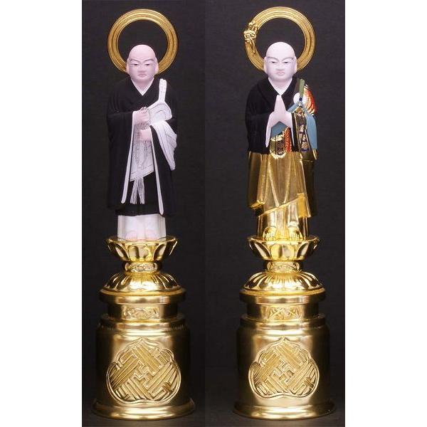 御仏像 法然上人・善導大師御尊像 両大師 浄土宗用 中七 彩色4 御仏像 法然上人・善導大師御尊像 両大師 浄土宗用 中七 彩色4