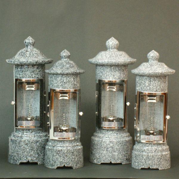 ローソク立 ステンレス製 ローソク立（底面接着） - 石材工具・墓所用品プロ