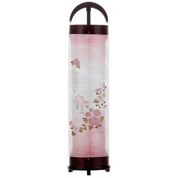 盆提灯 ちょうちん 新型 モダン 立花 ６号 桜調 華菊 回転 高さ80cm×巾20cm お盆 初盆 新盆 3964 お仏壇・仏具の浜屋