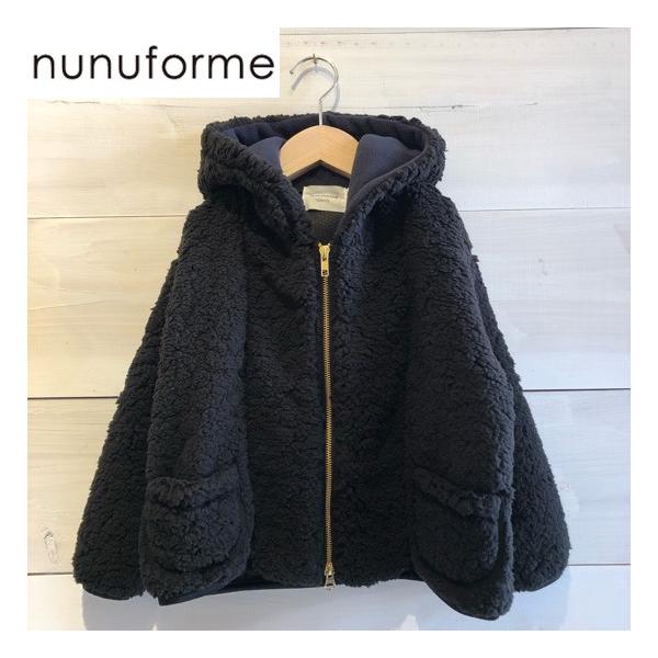 nunuforme(ヌヌフォルム) シープボアブルゾン 子供服/ブルゾン Black 