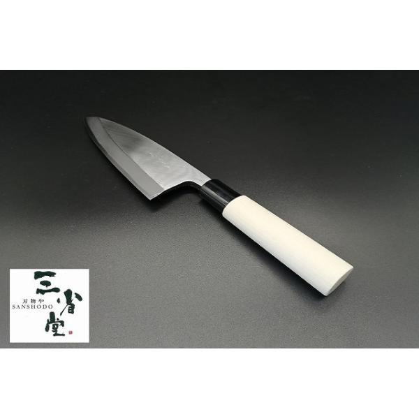 【堺刃物】包丁 出刃 8A ステンレス 左利き用 プラ柄 180mm(No.0009)