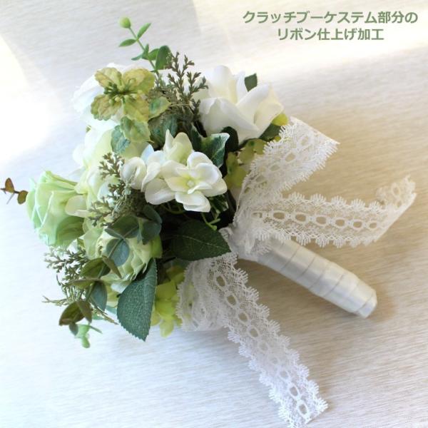 ■形　　態　 加工代金 ・別にご購入のクラッチブーケのオプションです。 ・クラッチブーケの切りっぱなしの持ち手部分にリボンを巻いて仕上げます。 