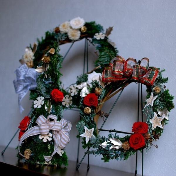 手作りキット クリスマスリース25cm プリザーブドフラワーとフランスリボンのクリスマスリース 15年新作 Buyee Buyee Japanese Proxy Service Buy From Japan Bot Online