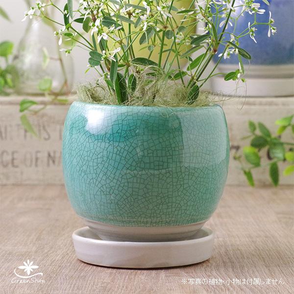 エメラルドグリーン陶器瓶 木箱付き ビンテージ イギリスヴィンテージ 陶器キャニスター(グリーン＆ブラウン