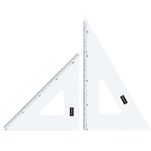 ウチダ 三角定規 15cmx2mm 目盛付