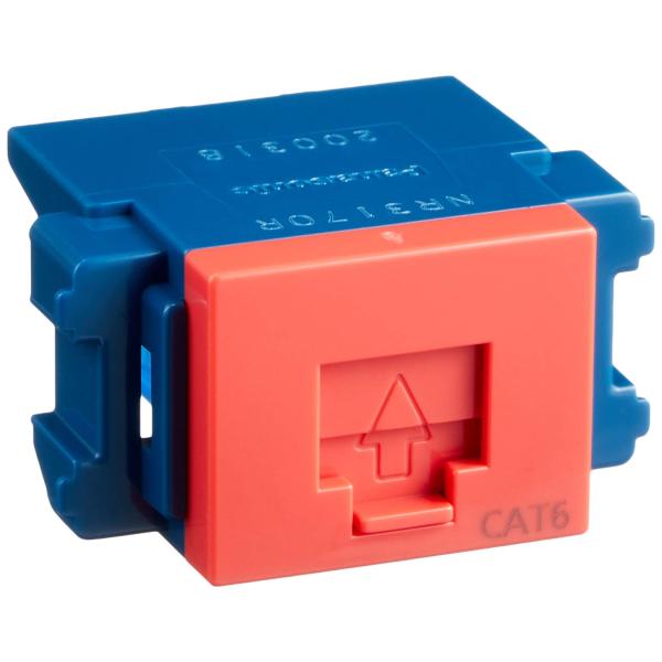 パナソニック(Panasonic) 情報モジュラジャック CAT6 レッド NR3170R