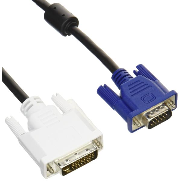 ELECOM DVIケーブル プロジェクター用 アナログ接続用 1.5m DVI-I29pinオス-D-Sub15pin(ミニ)オス CAC-DVA1