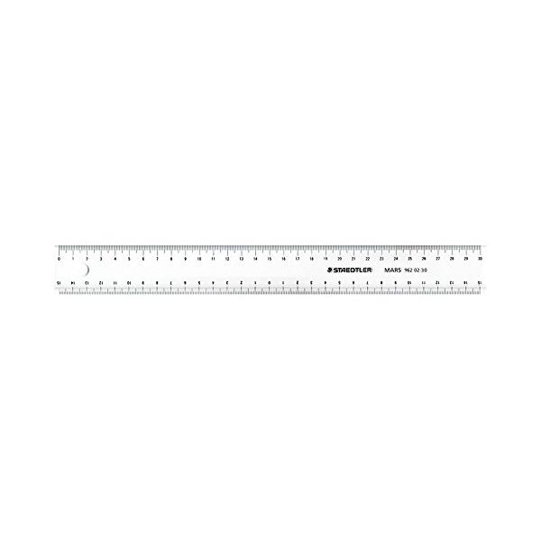 ステッドラー(STAEDTLER) 定規 溝付 線引き 30cm 962 02-30
