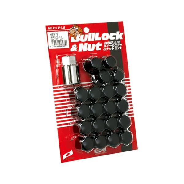 KYO-EI(協永産業) ホイールナット Bull Lock 袋タイプ 21HEX M12 x P1.5 5H車用 個数:20P 品番 0651B