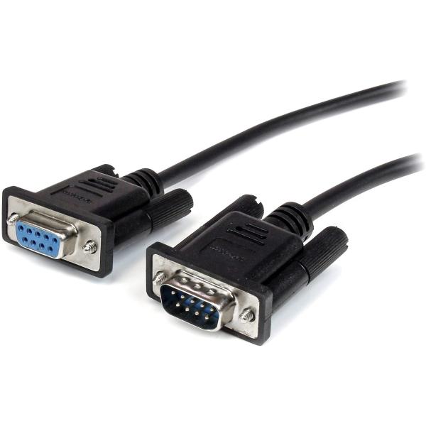 StarTech.com RS-232C ストレートケーブル 2m ブラック D-Sub 9ピン(オス) - D-Sub 9ピン(メス) MXT100