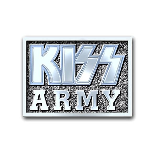 KISS ピンバッジ （アーミーブロックロゴ)