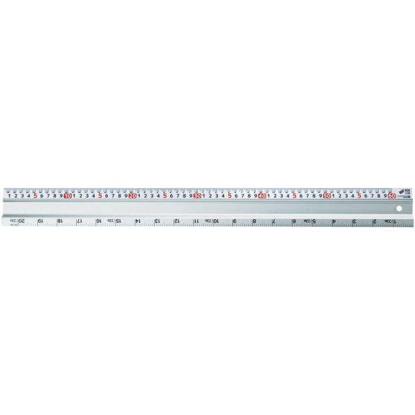新潟精機 SK アルミカットスケール 快段目盛 60cm ACS-60