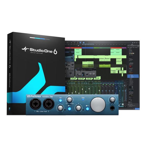 PreSonus AudioBox iTwo USB/iPadオーディオ・インターフェース 24Bit 96kHz 2入力/2出力 Studio On