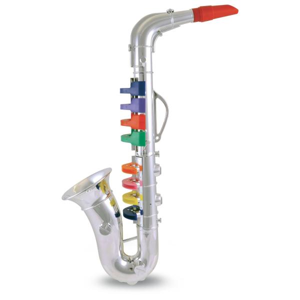 BONTEMPI ボンテンピ 楽器 アルトサックス サックス シルバーサックスフォン 8keys 42cm 女の子 男の子 3歳 4歳 5歳 入園祝い