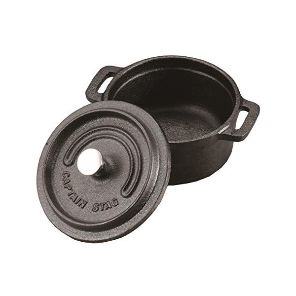 キャプテンスタッグ(CAPTAIN STAG) ココット ダッチオーブン 10cm 容量0.28L 鋳鉄製 シーズニング不要 オーブン対応 UG-30