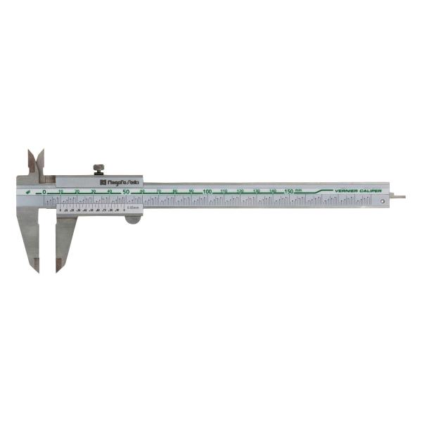 新潟精機 SK シルバーM型標準ノギス 快段目盛 150mm 本尺カラー数字 GVC-15KDS