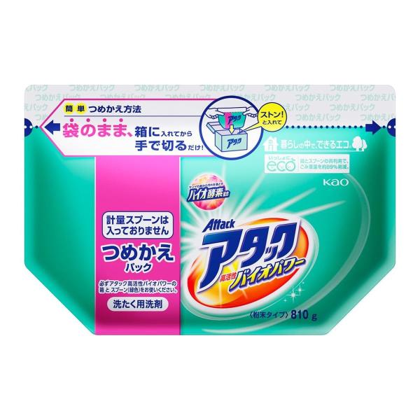 アタック 高活性バイオパワー つめかえ用 810g
